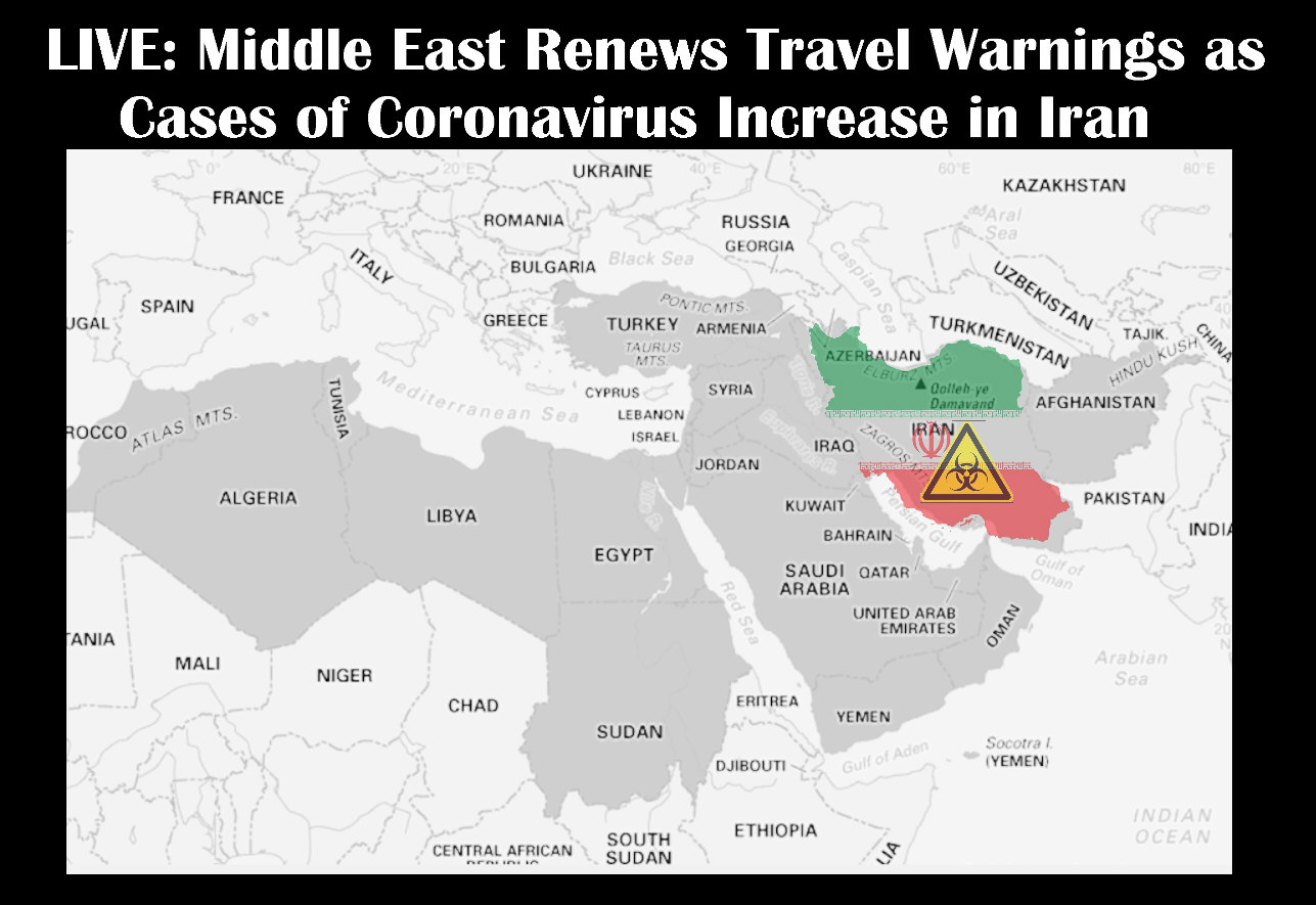 Read more about the article LIVE: Middle East Renews Travel Warnings as Cases of Coronavirus Increase in Iran