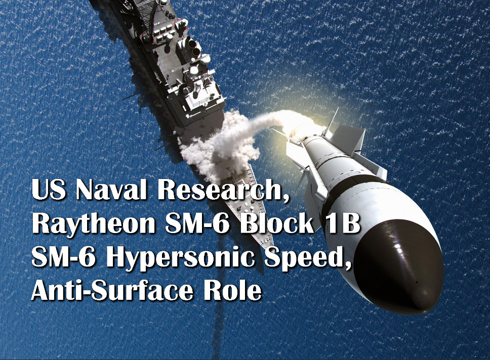 Read more about the article US Naval Research, Raytheon SM-6 Block 1B SM-6 Hypersonic Speed, Anti-Surface Role