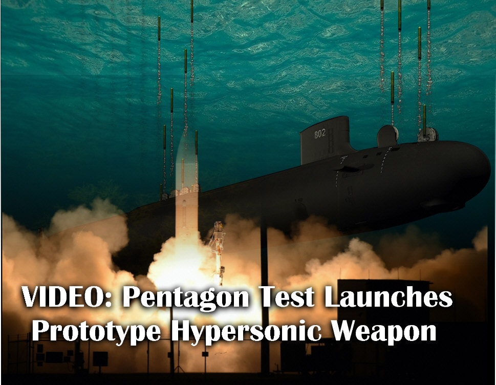 Read more about the article VIDEO: Pentagon Test Launches Prototype Hypersonic Weapon