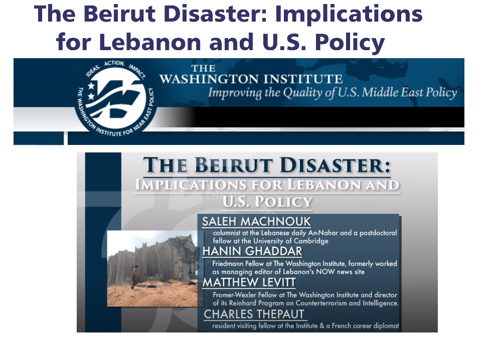Read more about the article The Beirut Disaster: Implications for Lebanon and U.S. Policy