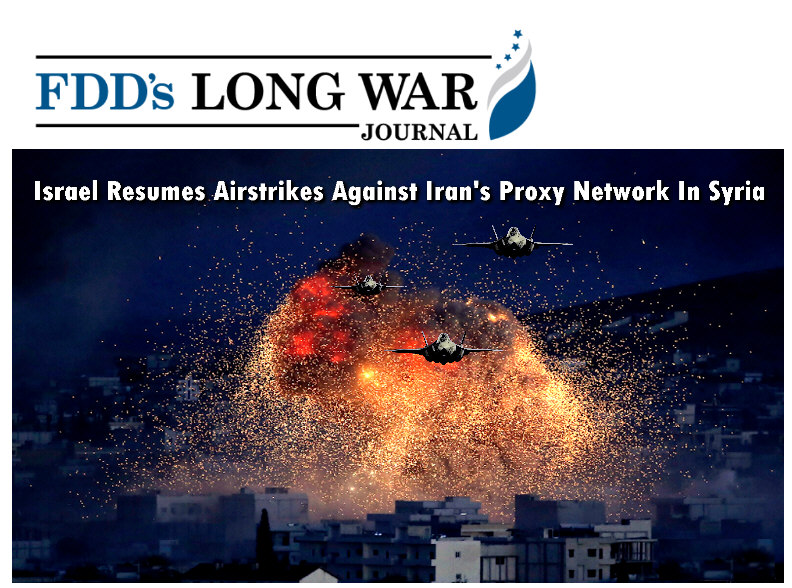 Read more about the article Israel Resumes Airstrikes Against Iran’s Proxy Network In Syria