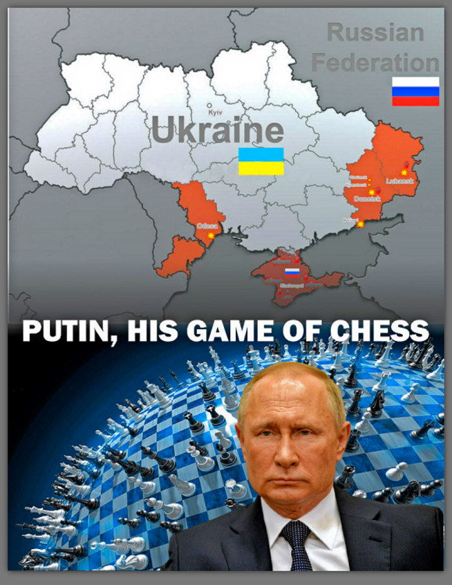 Read more about the article PUTIN, HIS GAME OF CHESS UKRAINE
