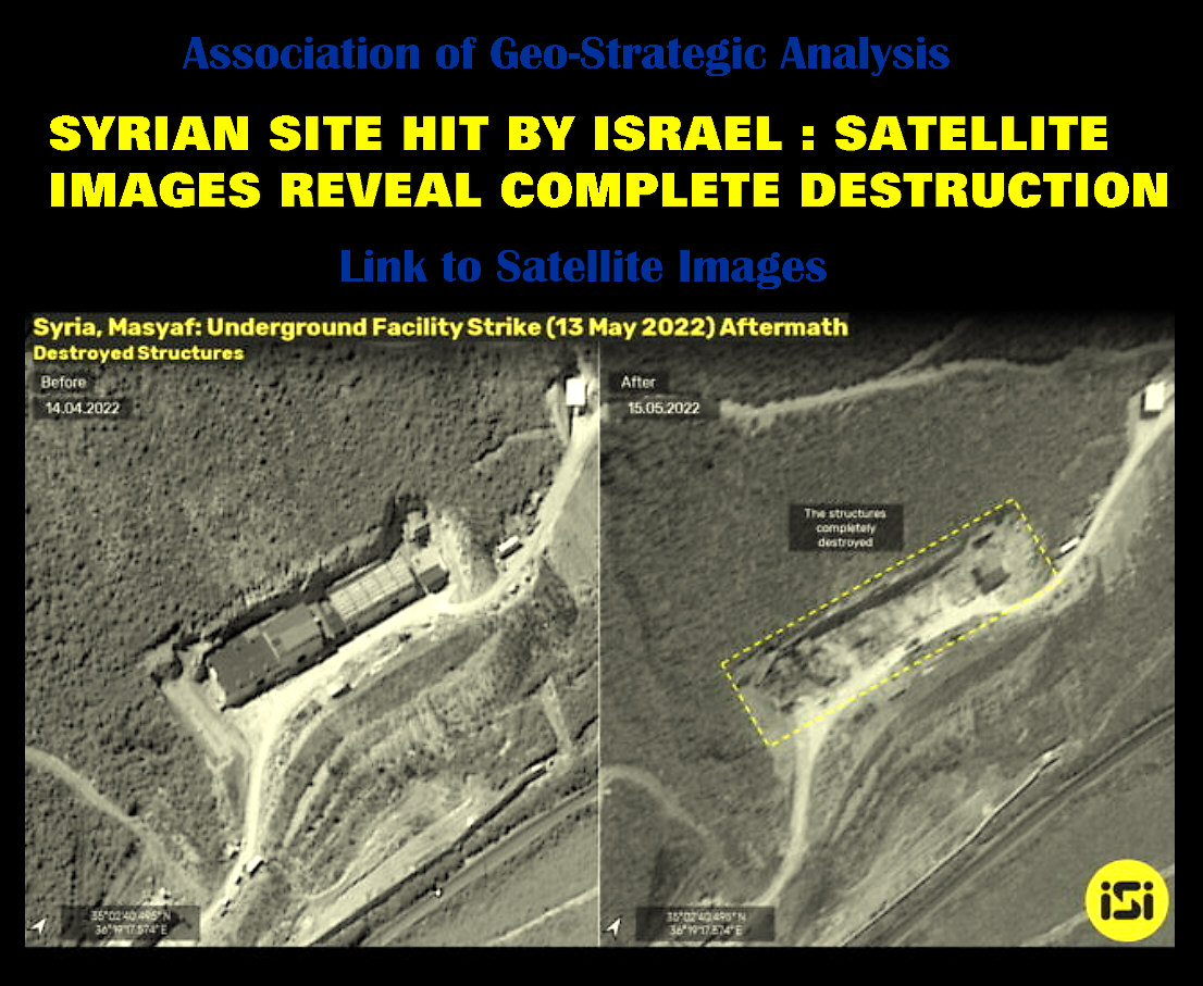 You are currently viewing SYRIAN SITE HIT BY ISRAEL : SATELLITE IMAGES REVEAL COMPLETE DESTRUCTION 