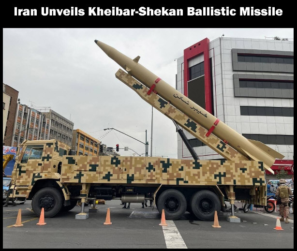 You are currently viewing Iran Unveils Kheibar-Shekan Ballistic Missile