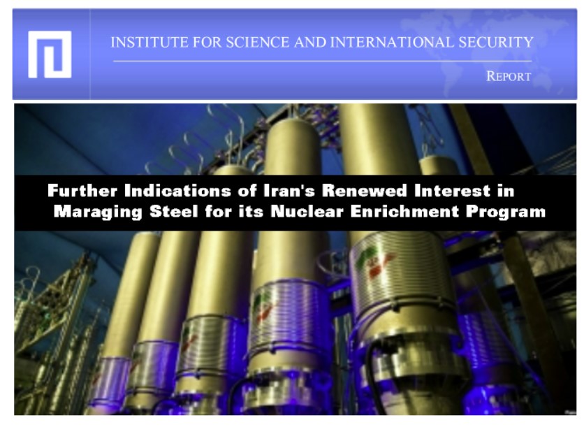 Read more about the article Iran: Maraging Steel Nuclear & Enrichment Program