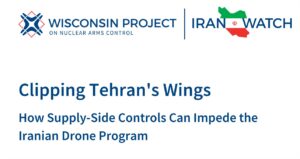 Controls Can Impede the Iranian Drone Program