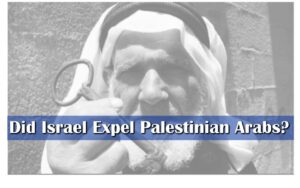 Did Israel Expel Palestinian Arabs?