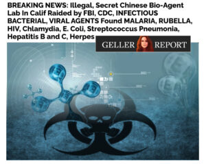 CDC Finds Secret Chinese Lab with Infectious Agents in California Lab