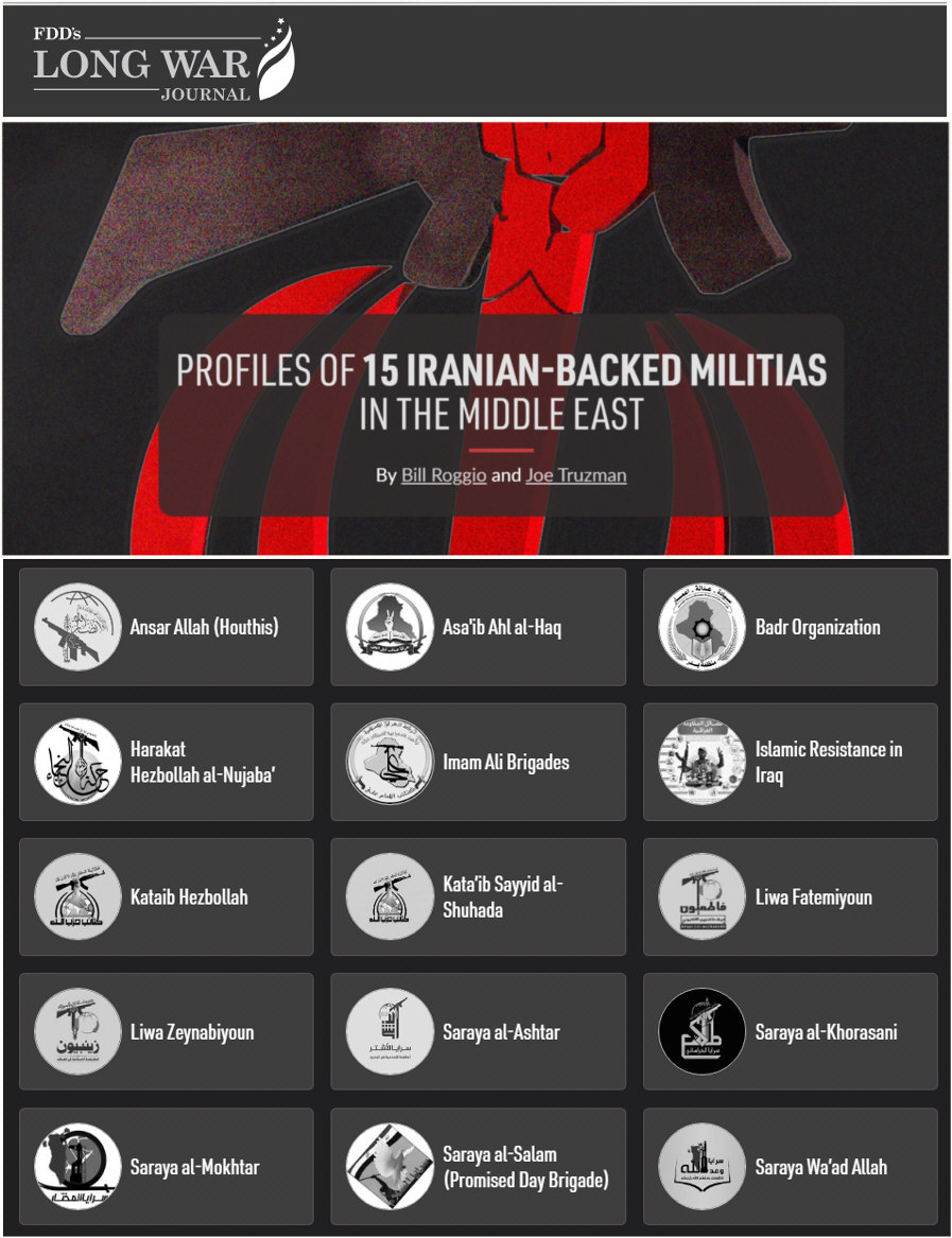 You are currently viewing PROFILES OF 15 IRANIAN-BACKED MILITIAS IN THE MIDDLE EAST
