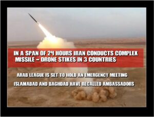 IRAN CONDUCTS COMPLEX  MISSILE / DRONE STIKES IN 3 COUNTRIES