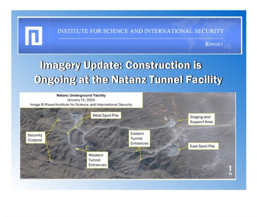 You are currently viewing Imagery Update: Construction is Ongoing at the Natanz Tunnel Facility